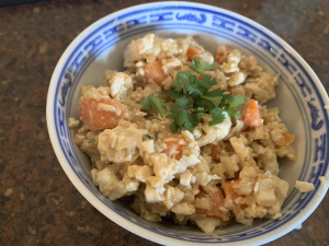 Stir Fried Riced Cauliflower & Broccoli